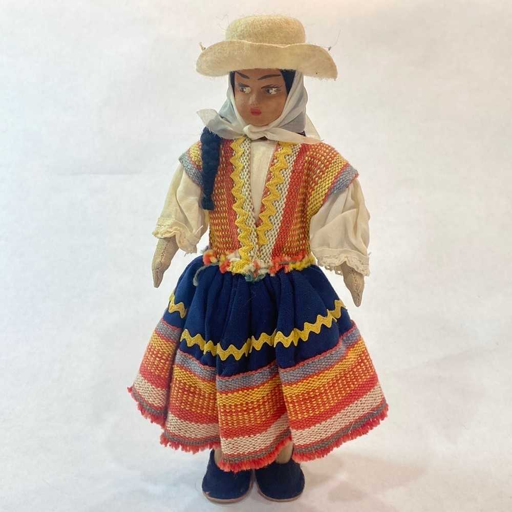 Vintage Peruvian girl doll